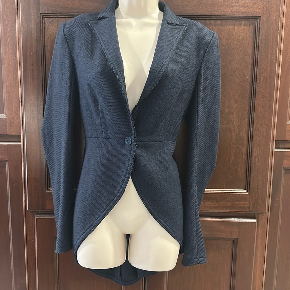 Women's Navy Tailored Blazer Jacket